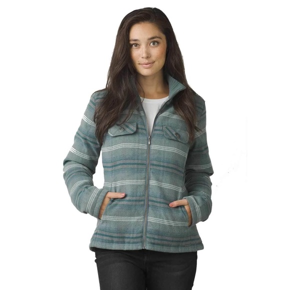 Prana Jackets & Blazers - Prana Showdown Down Jacket Plaid Insulated Bayou Blue Medium
